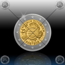 2 EVRO AVSTRIJA 2012 (10 let Evrokovancev) 2 EVRO AVSTRIJA 2012 (10 let Evrokovancev)